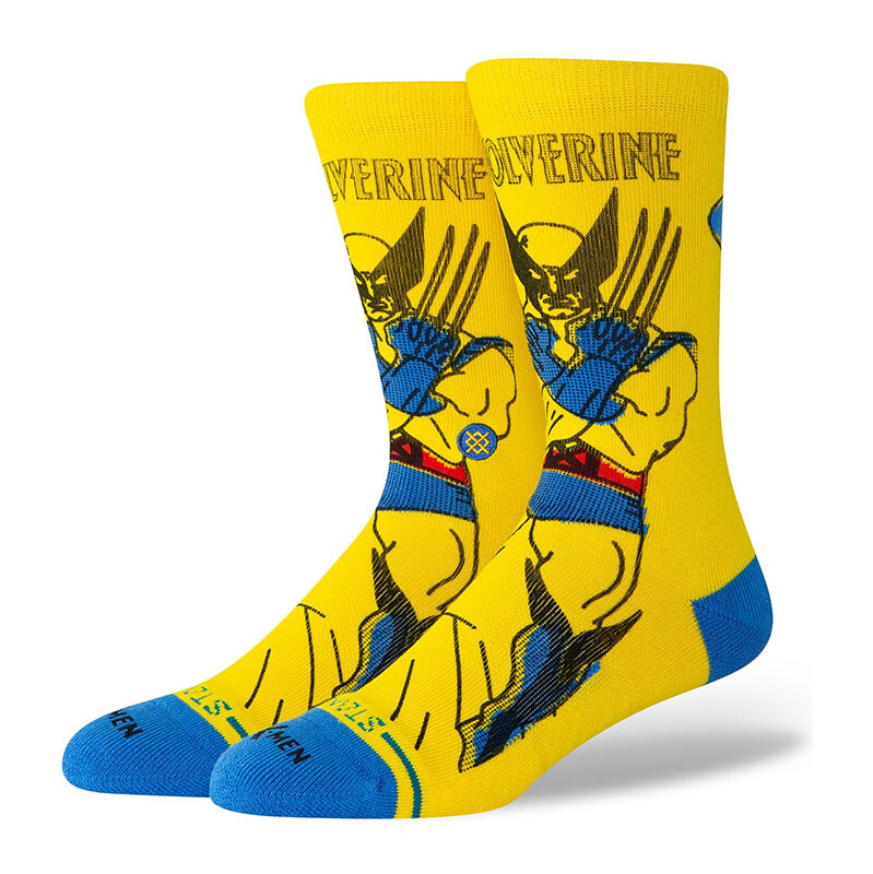 Stance Wolverine Crew - Unisex - Ponožky Stance - Žlté - A555C25WOL 66361897