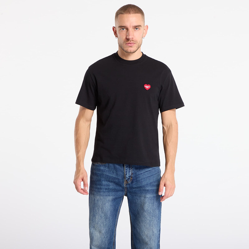 Tričko Carhartt WIP W S/S Heart Patch T-Shirt UNISEX Black/ Red L 65782338