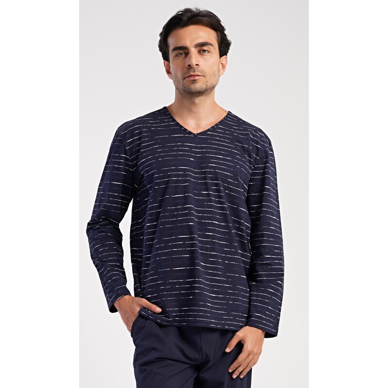 Vienetta MAN Pánske pyžamo dlhé Bart 65828113