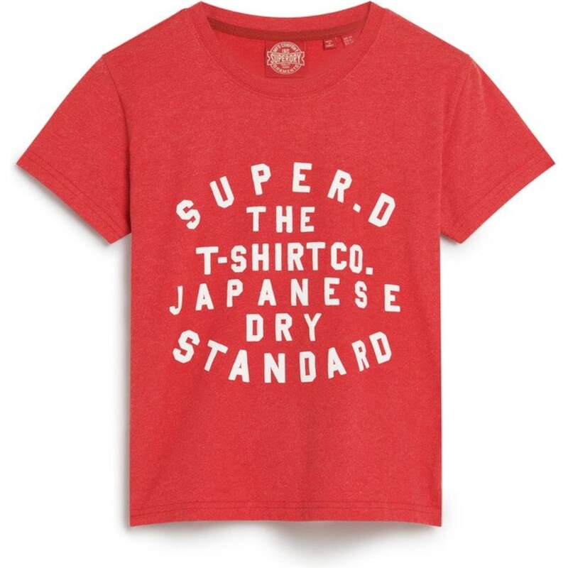 Superdry & Co Tričko jasne červená / biela 65872319