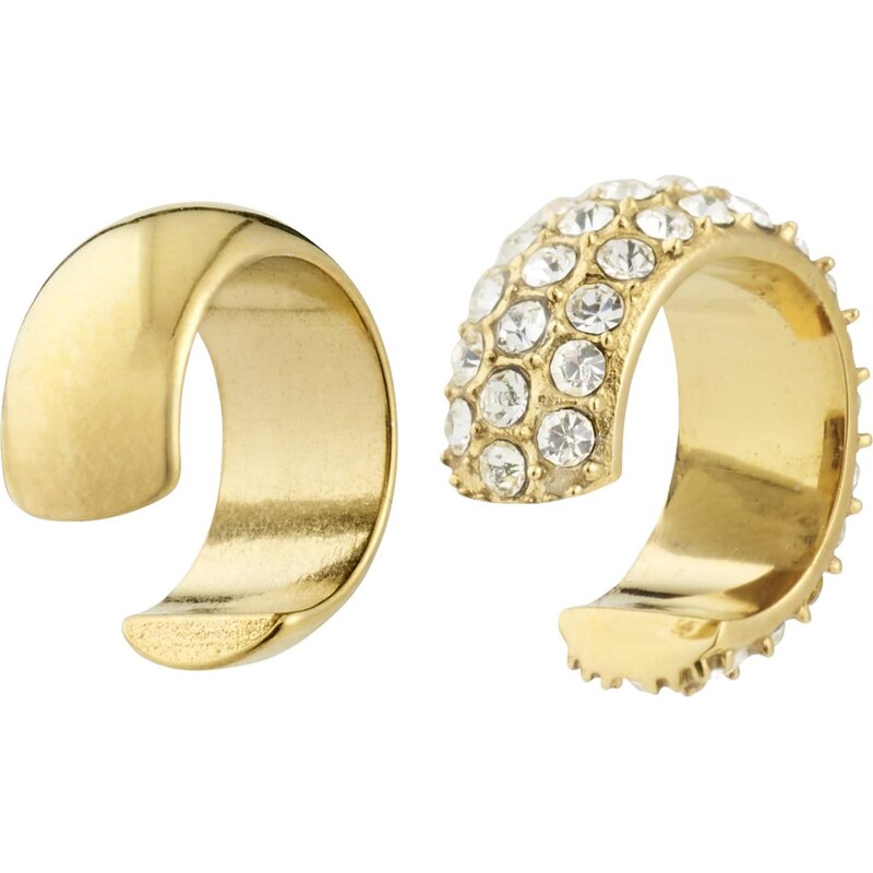 Pilgrim Náušnice Hudsyn zlatá / priehľadná 65835424