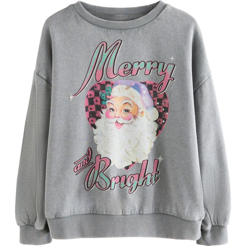 Next Mikina sivá / mätová / orgovánová / ružová 65891967