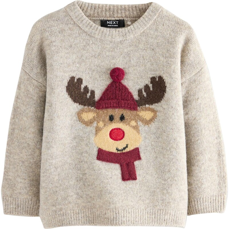 Next Sveter tmavobéžová / mokka / tmavohnedá / vínovo červená 65891903