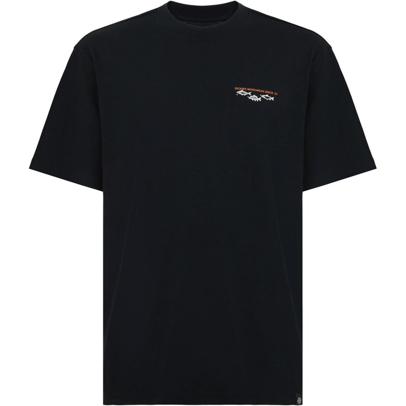 DICKIES Tričko Laryville oranžová / čierna / biela 65835608