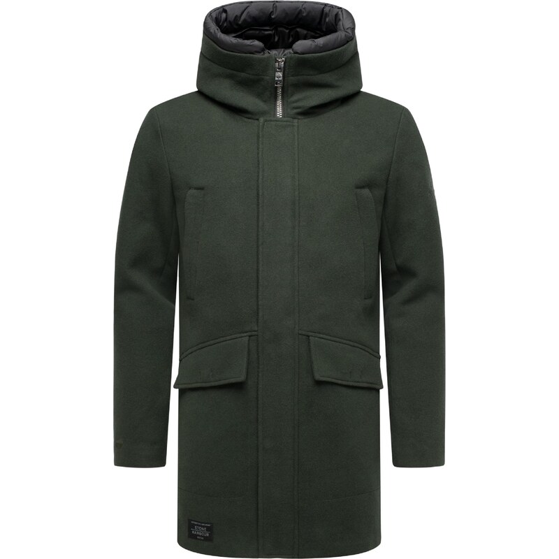 STONE HARBOUR Zimný kabát Fenroos tmavozelená 65893344