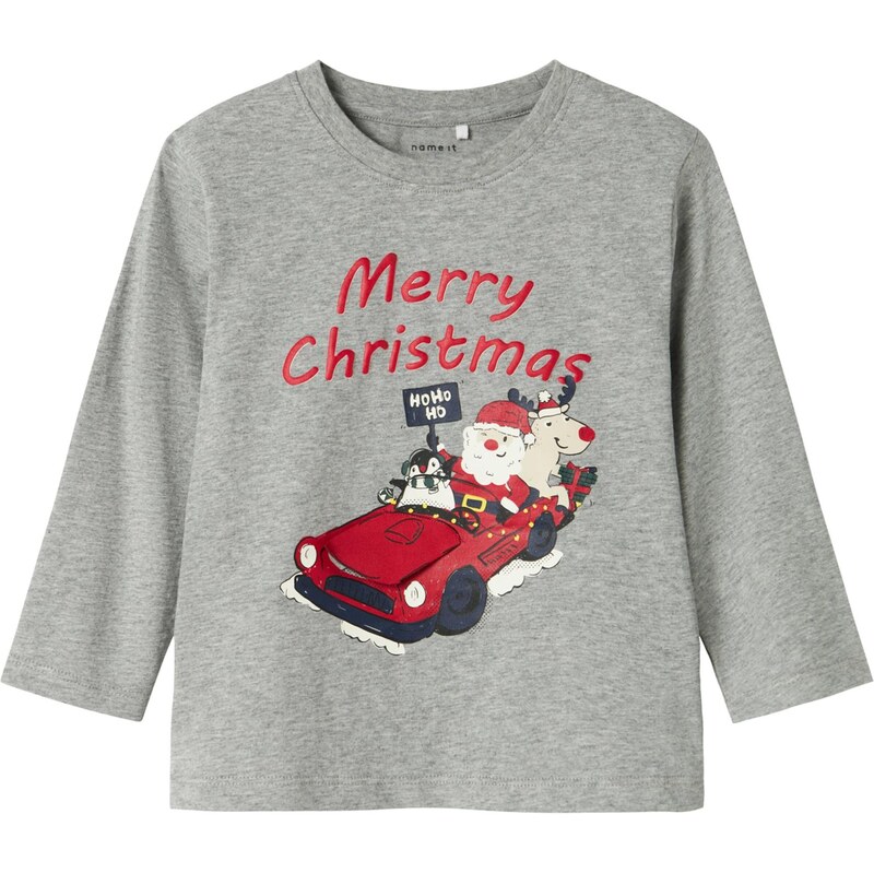 NAME IT Tričko NMMREPOLA tmavomodrá / sivá melírovaná / tmavočervená / 65836031