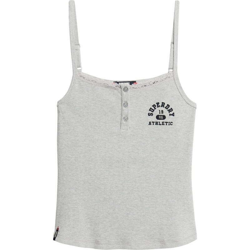 Superdry & Co Top Essentials sivá melírovaná / čierna 65873693