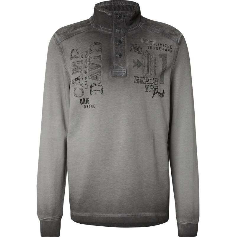 CAMP DAVID Mikina čierna melírovaná 65836202