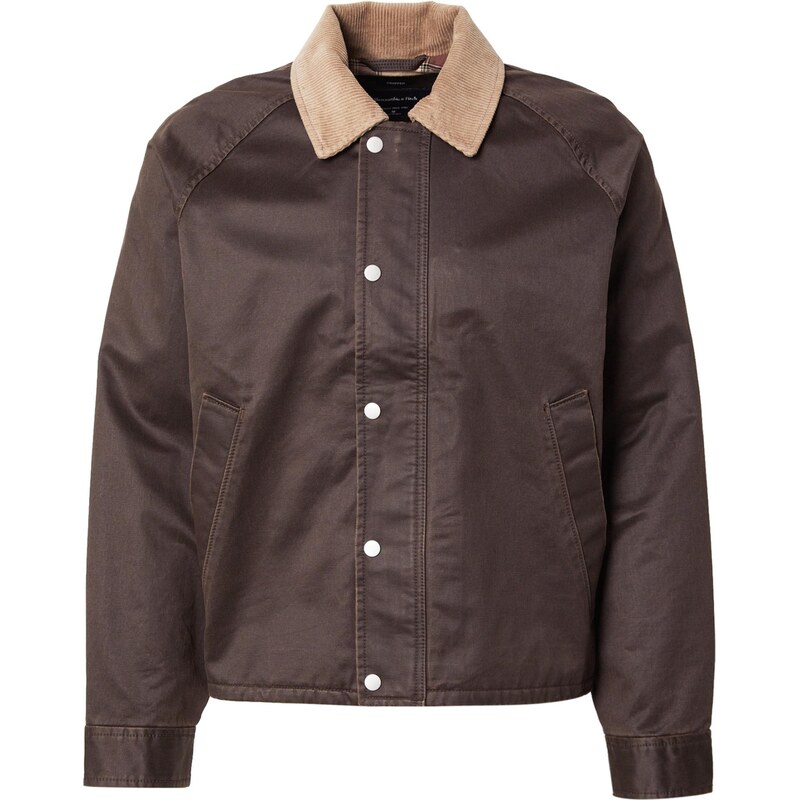 Abercrombie & Fitch Prechodná bunda hnedá / kapučíno 65896772