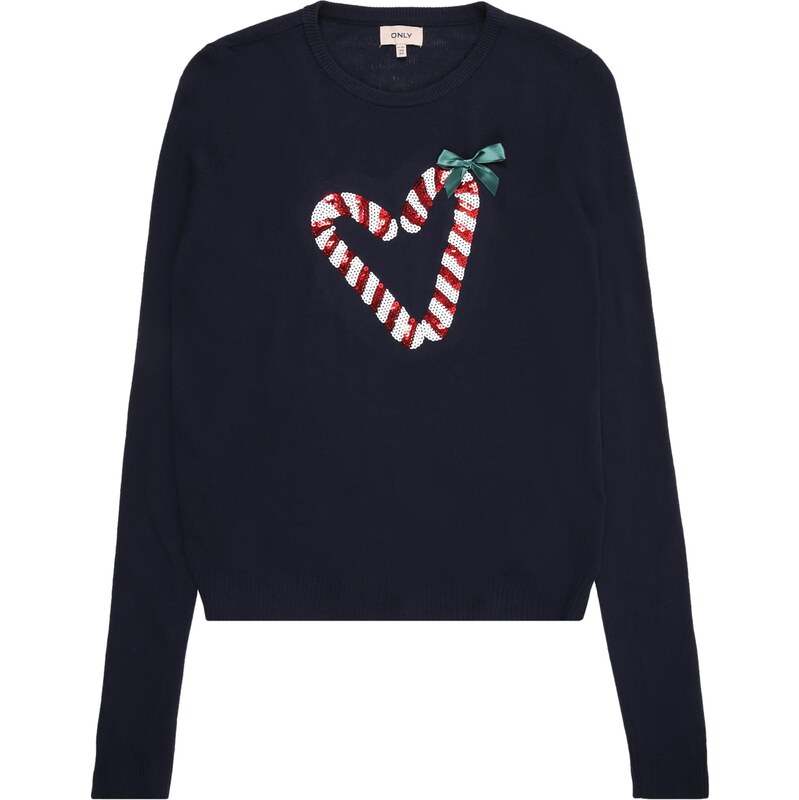 ONLY GIRLS Sveter KOGXmas zelená / červená / čierna / biela 65836246