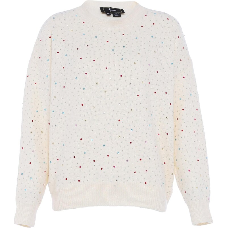 faina Sveter biela ako vlna 65870630