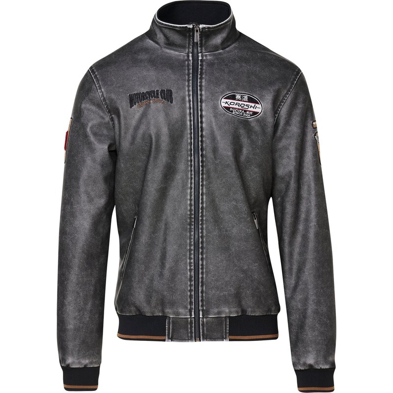 KOROSHI Prechodná bunda hnedá / antracitová / čierna / šedobiela 65889726