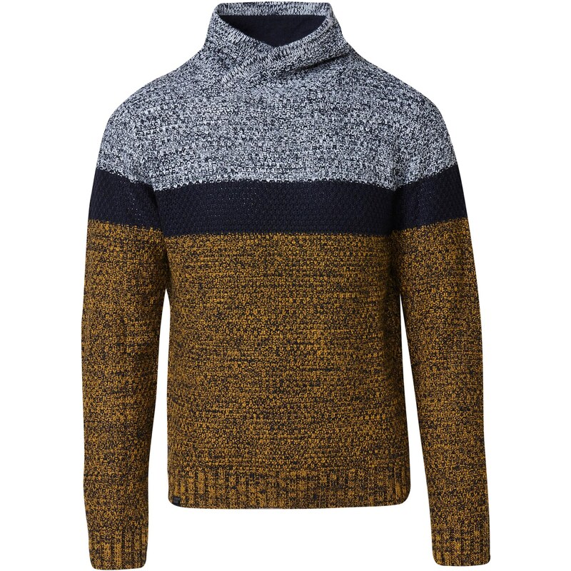 KOROSHI Sveter béžová / námornícka modrá / sivá 65889701