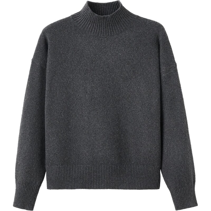 MANGO Sveter AMELI antracitová 65894719