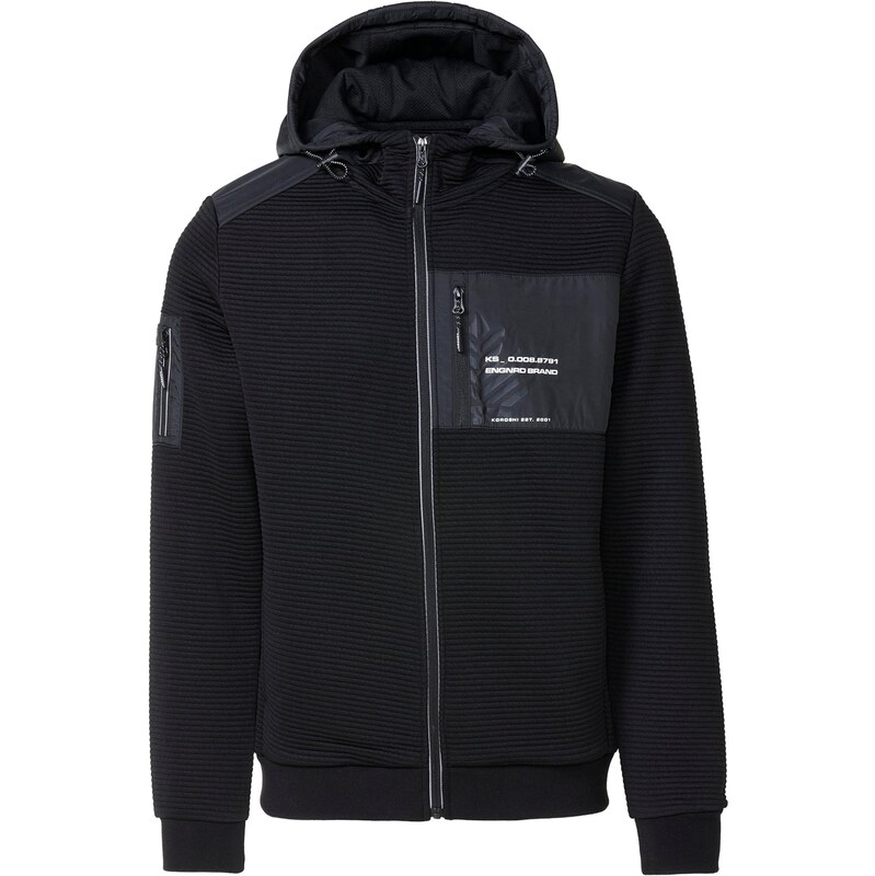 KOROSHI Tepláková bunda čierna 65836057
