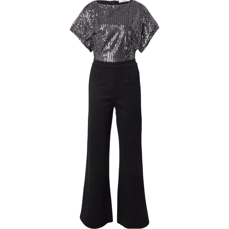 ABOUT YOU Overal Luna čierna / strieborná 65896740