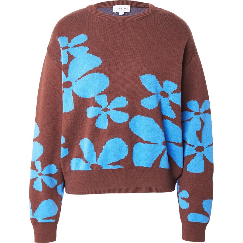 mazine Sveter azúrová / hnedá 65896756