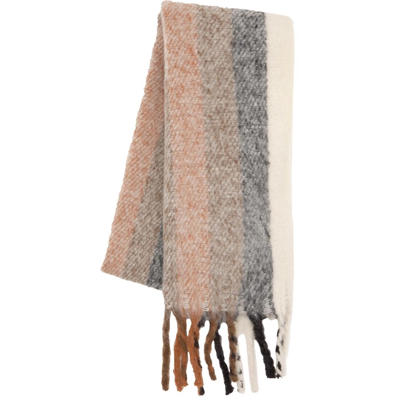 Pull&Bear Oversize šál svetlobéžová / hnedá / koňaková / čierna 65836224
