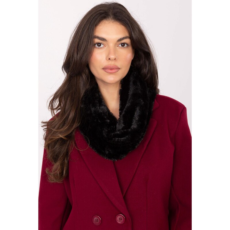 MladaModa Hebká komínová šatka model 26178 čierna 65842739