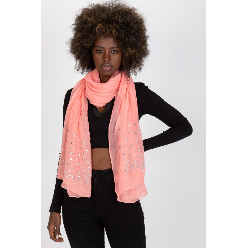 MladaModa Viskózová šatka s aplikáciou z kamienkov model 12813 65842838