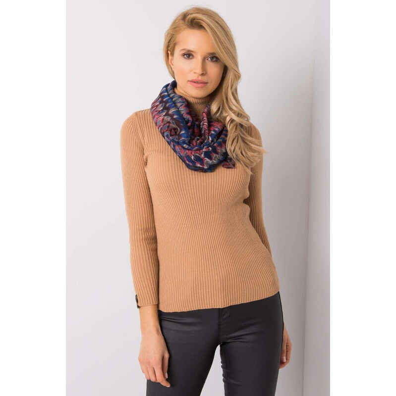 MladaModa Vzorovaná viskózová šatka model 106016 kráľovská modrá 65842873