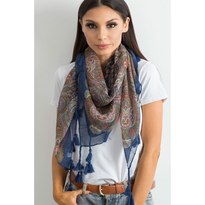 MladaModa Dámska šatka s etnickým vzorom a strapcami model CH7231 65842896