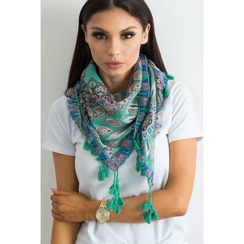 MladaModa Dámska šatka s etnickým vzorom a strapcami model CH7133 65842905