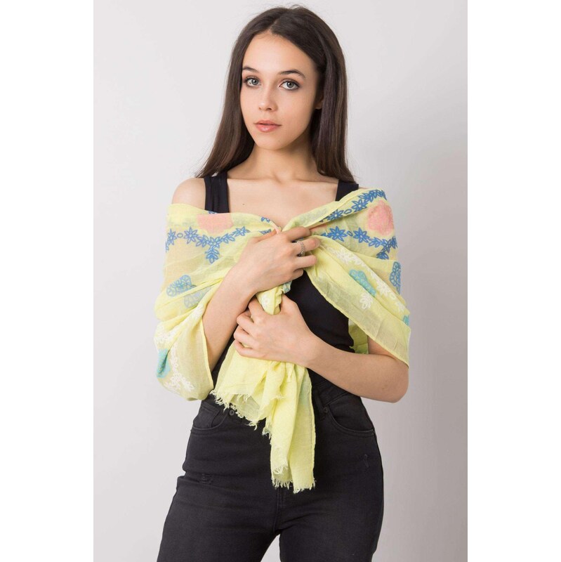 MladaModa Dámska šatka s potlačeným vzorom model 79934 svetlá žltá 65842939