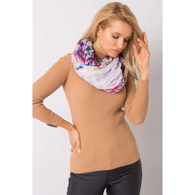 MladaModa Viskózová komínová šatka model CH071 biela 65843051