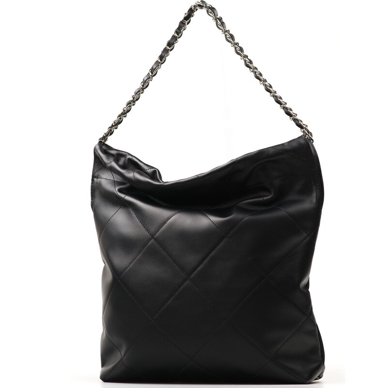 Blaire Kožená prešívaná kabelka Susanna čierna 65843116