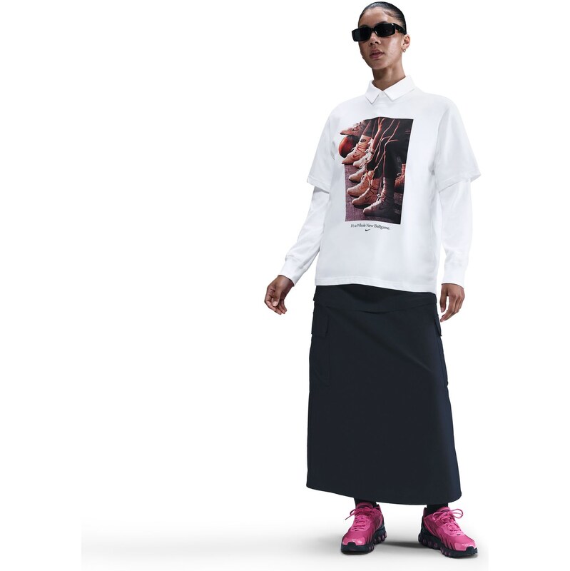 Nike Dri-FIT Wmns Graphic Basketball Tee White - Dámske - Tričko Nike 66361221