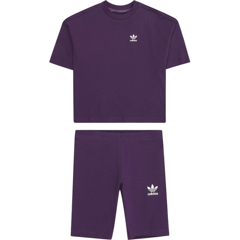 ADIDAS ORIGINALS Set baklažánová / biela 65844247