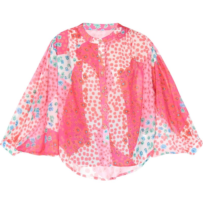 IZIA Blúzka svetlomodrá / oranžová / ružová / biela 65843447