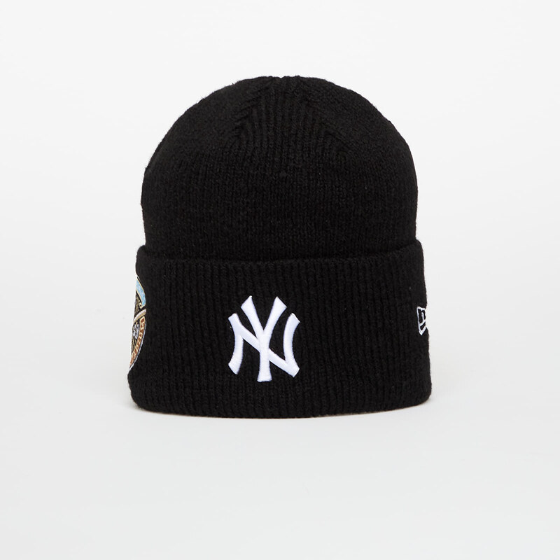 Čiapka New Era Knit Medium MLB Ws Beanie New York Yankees Black/ White 65849393