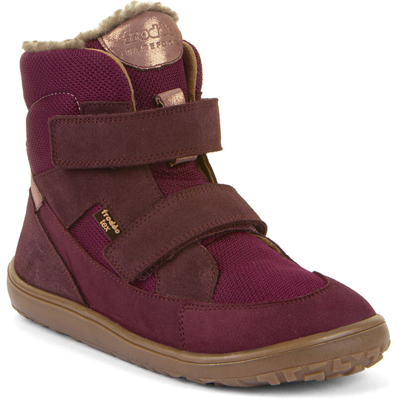 Froddo Zimná barefoot obuv s membránou Up Tex Winter Bordó 65911461