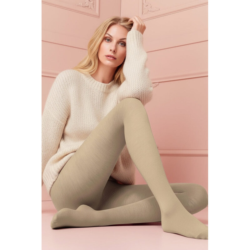 Transparenze Luxusné pančuchy merino vlna 100 DEN 60833019