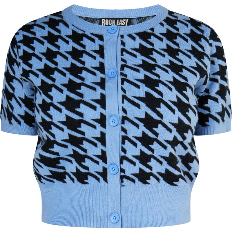 ROCKEASY Kardigán nebesky modrá / čierna 65870047