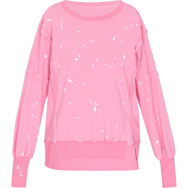 myMo ATHLSR Mikina ružová / šedobiela 65874900