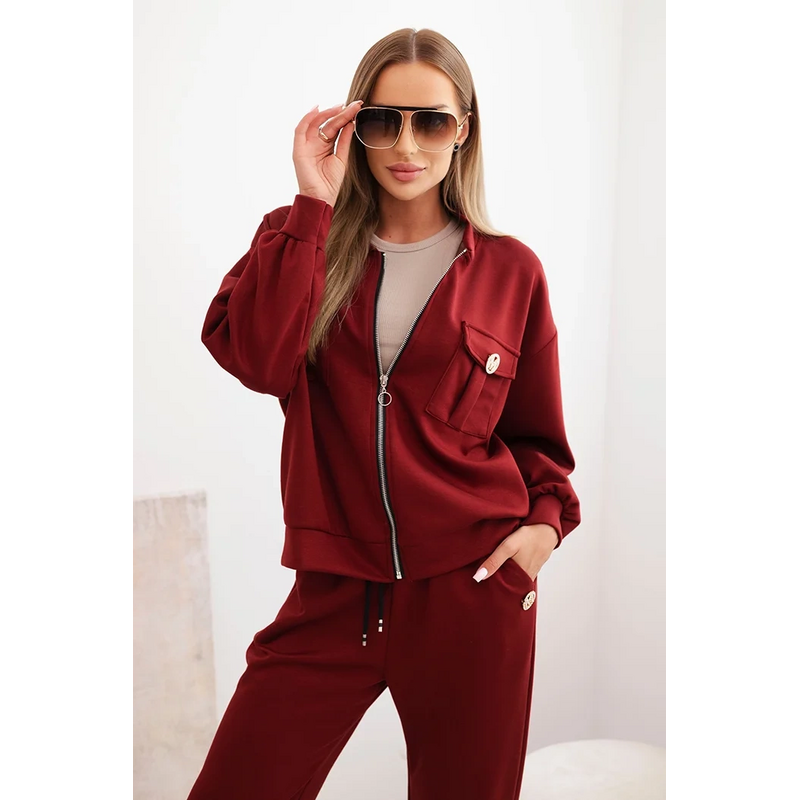 Kesi Dámska súprava z viskózy s rozopínacou mikinou a nohavicami 65250934