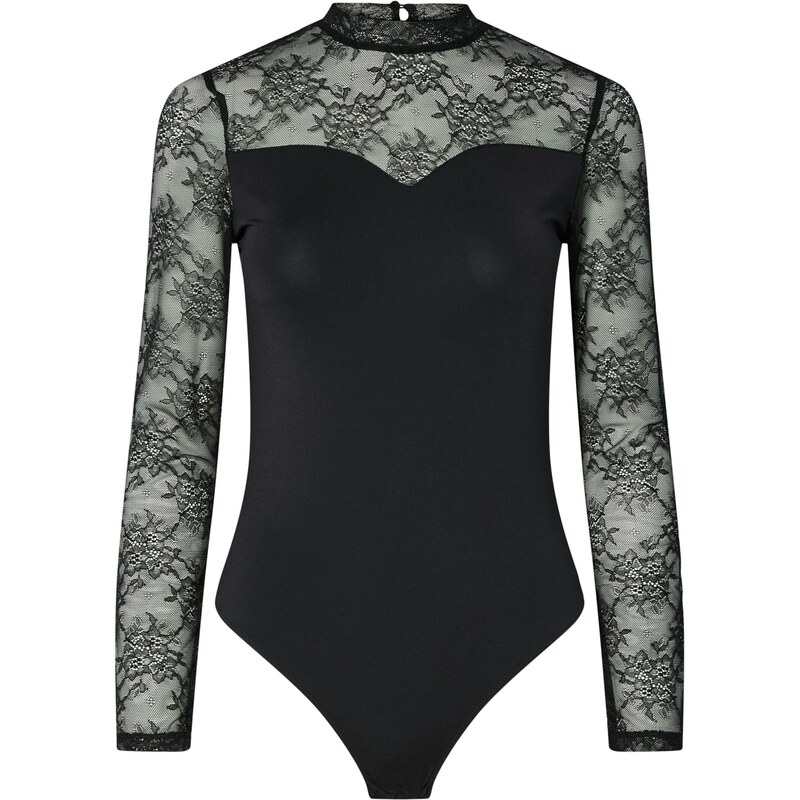 PIECES Košeľové body PCMILLY čierna 65853234