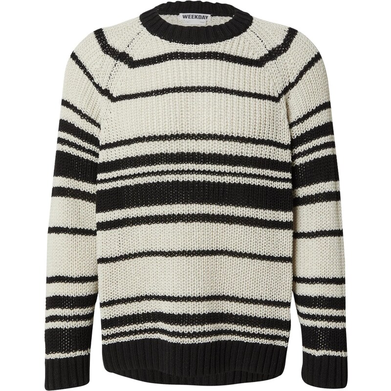 WEEKDAY Sveter nebielená / čierna 66238887
