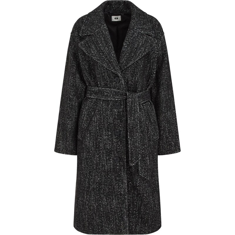 WE Fashion Prechodný kabát čierna 65887935