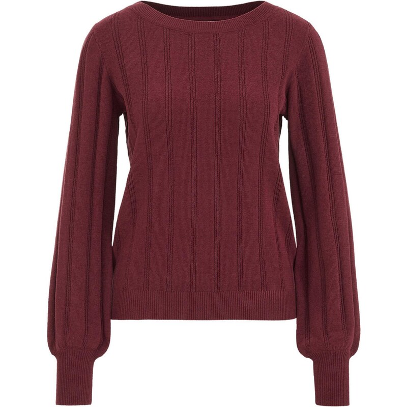 WE Fashion Sveter vínovo červená 65888097