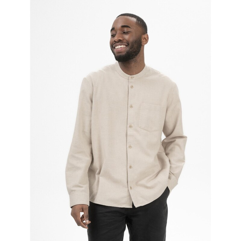 MELA Košeľa Jhalak béžová melírovaná 65891533