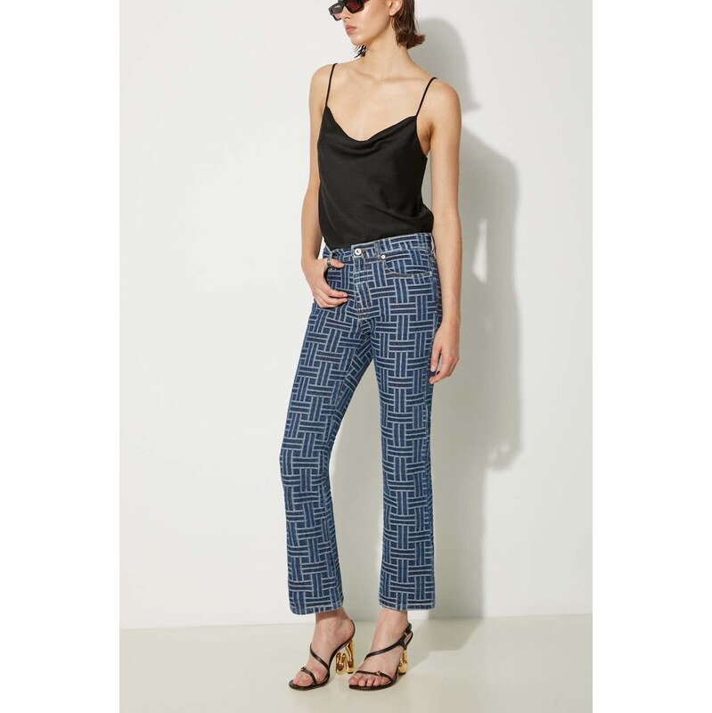 Rifle Kenzo Bara Cropped Fit Jeans 65855215