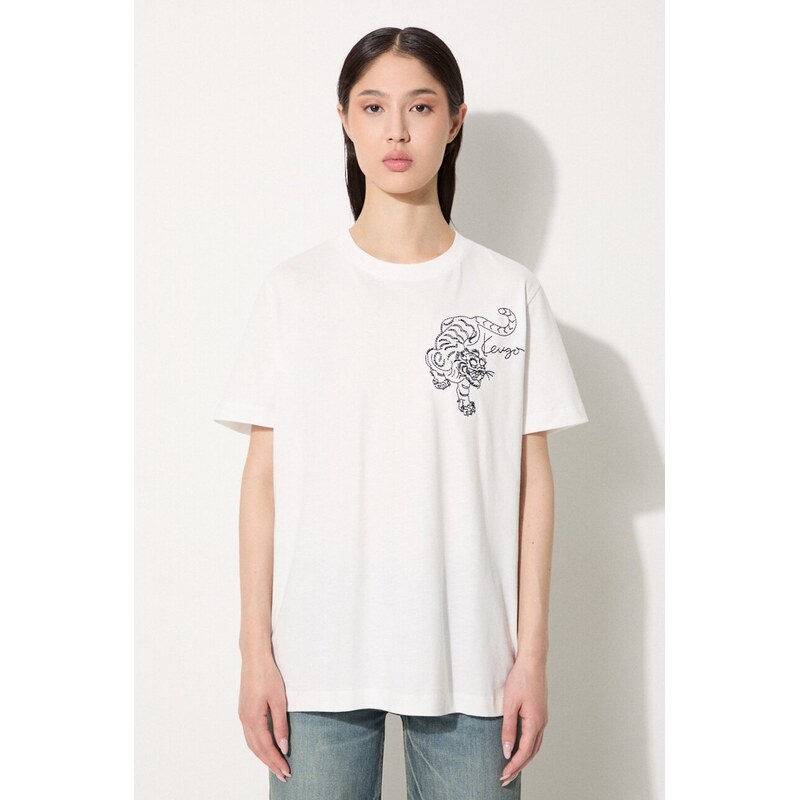 Bavlnené tričko Kenzo Gots Star Tiger Emb Loose 65855229