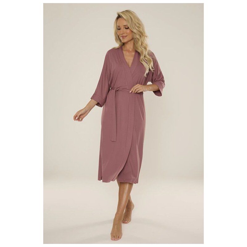 De Lafense Viskózový dámsky župan Visa staroružový dlhý 66032959