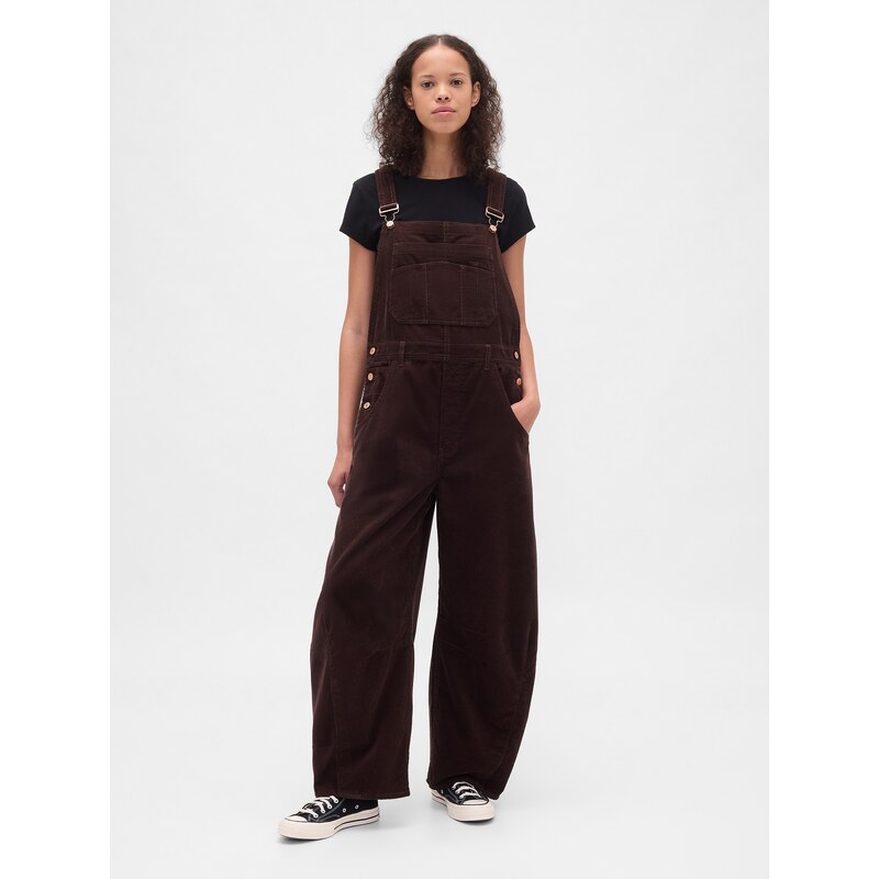 GAP dámske menčestrové nohavice s trakmi 66673478