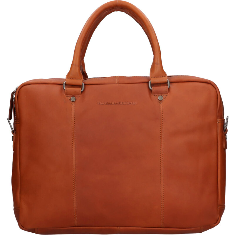 Pánska kožená taška na notebook The Chesterfield Brand Boston - koňak 66061916