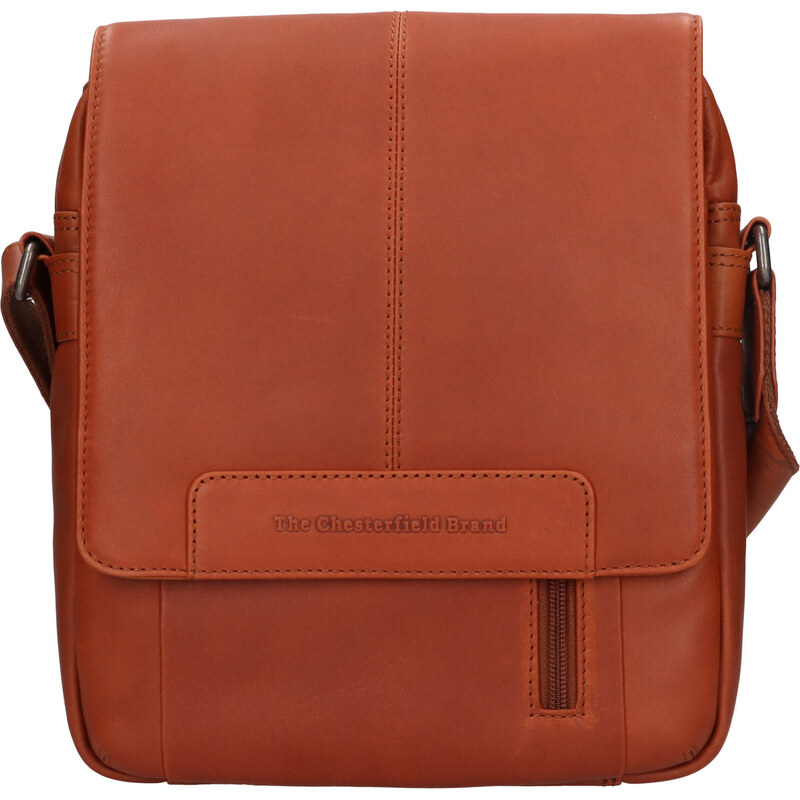 Pánska kožená taška cez rameno The Chesterfield Brand Remy - koňak 66061924